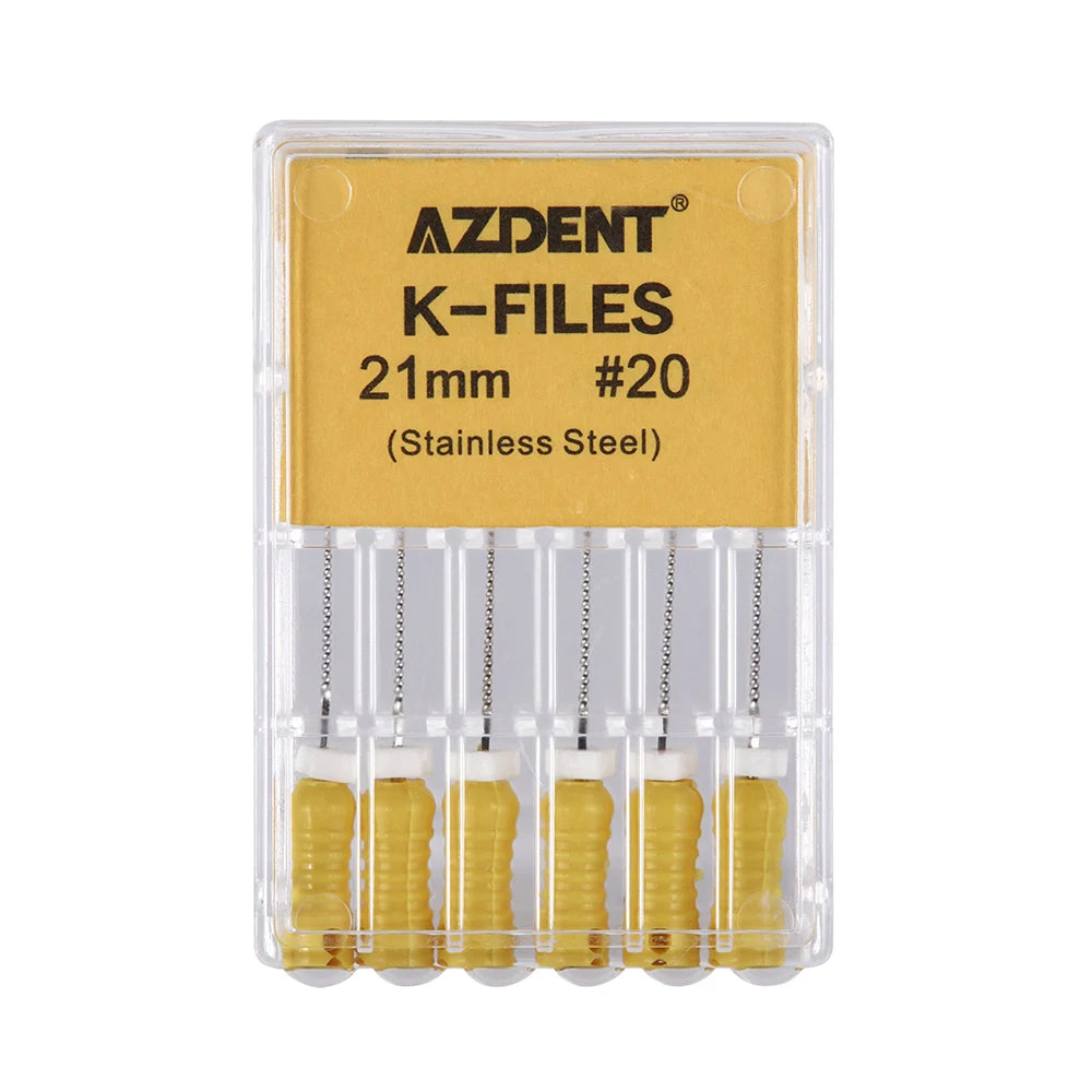 AZDENT K-Files (21/25/31mm, 6-Pack)