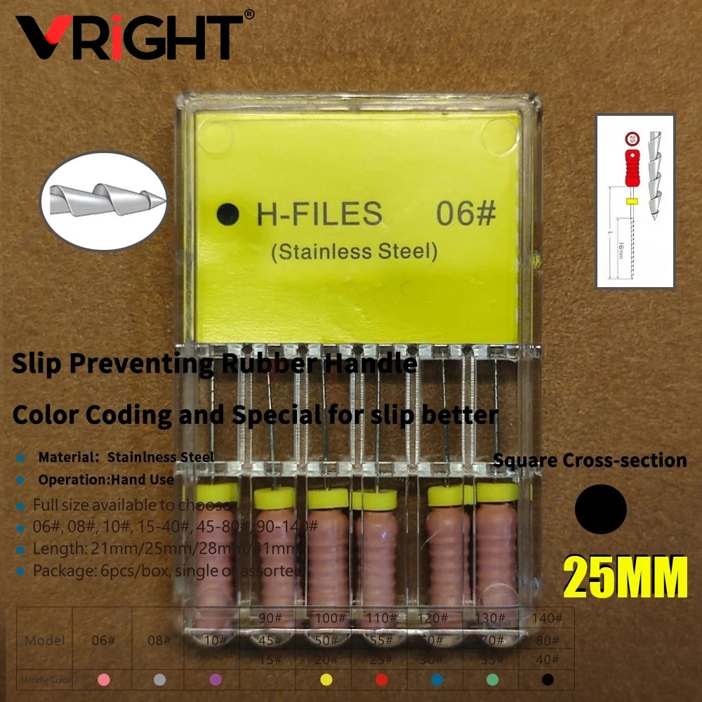 Endodontic Hand File Set (H-Files, Reamers & Spreaders)