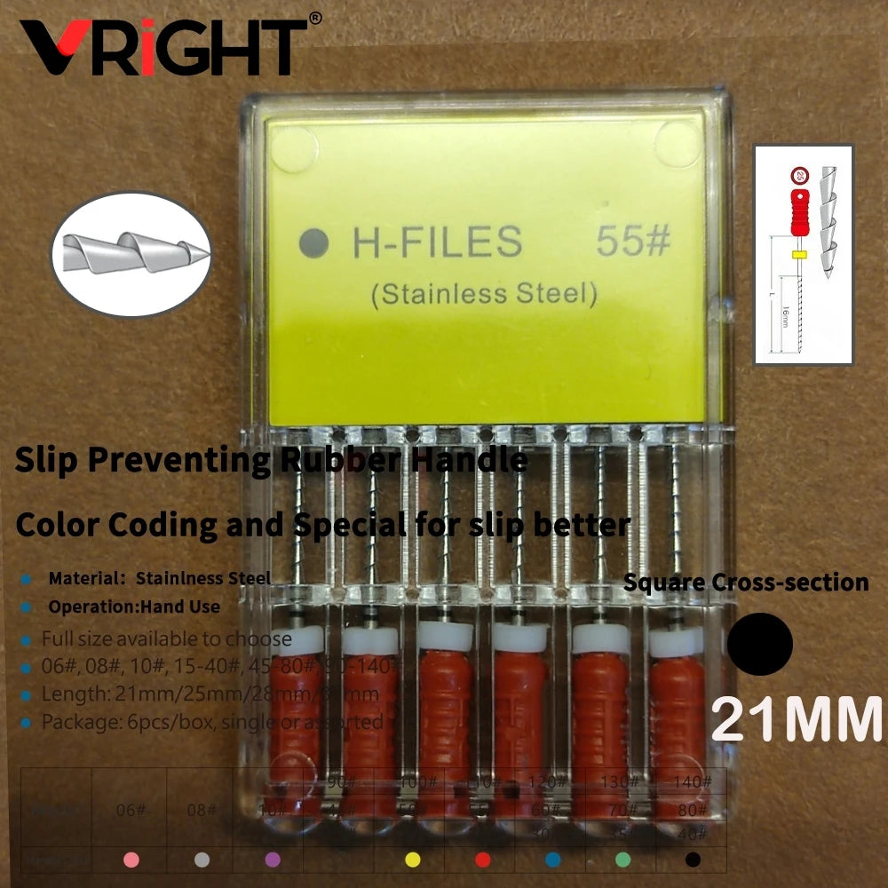 Endodontic Hand File Set (H-Files, Reamers & Spreaders)