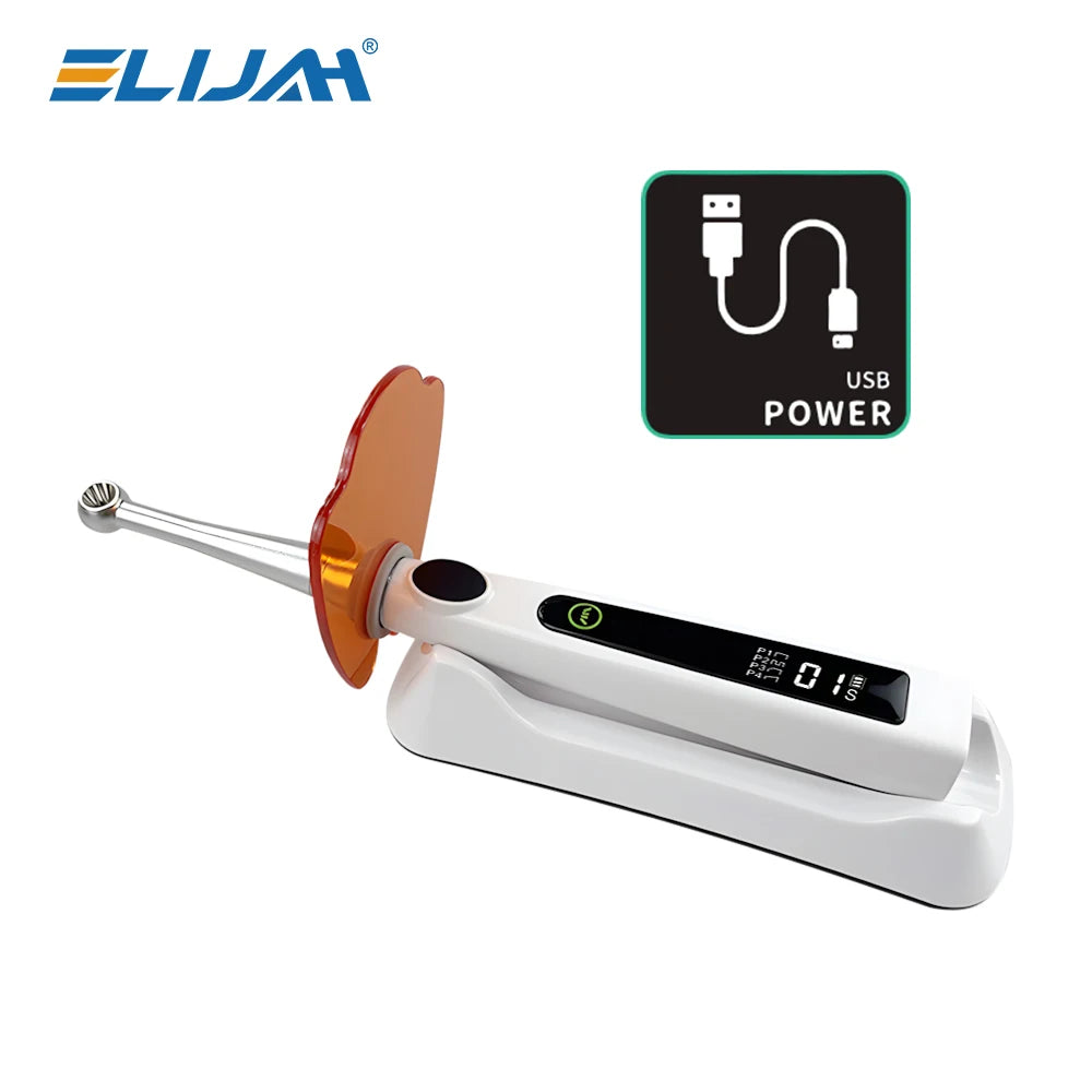 Dental Curing LED Lamp Wireless 1 Second Cure Light 800-1400mw/cm² Dentistry Equipment