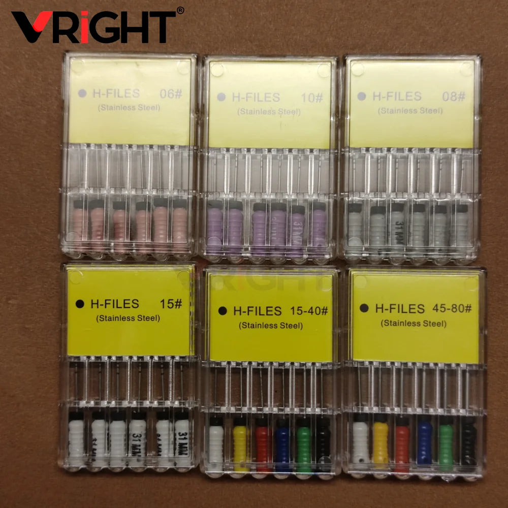 Endodontic Hand File Set (H-Files, Reamers & Spreaders)