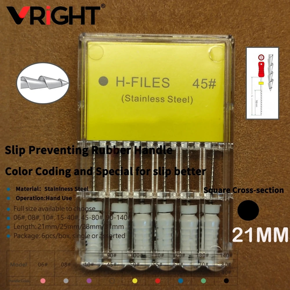 Endodontic Hand File Set (H-Files, Reamers & Spreaders)