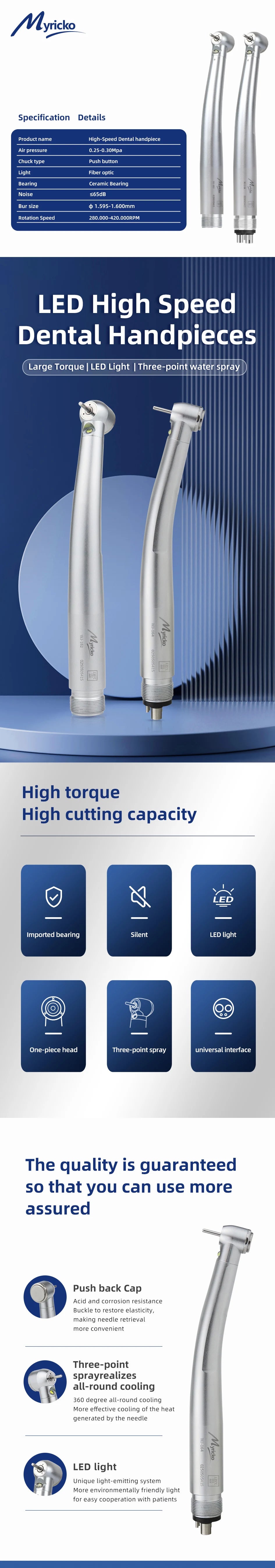 High-Speed Handpiece with Electric Motor Kit