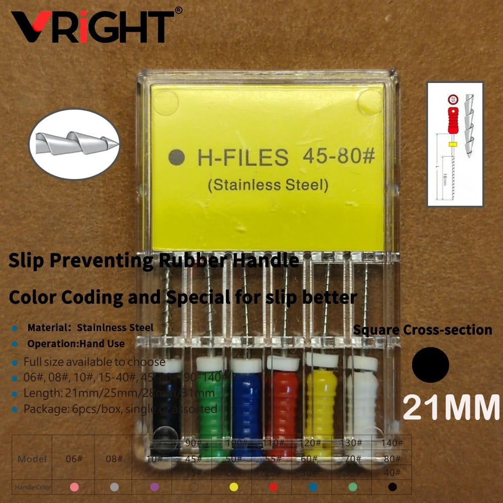 Endodontic Hand File Set (H-Files, Reamers & Spreaders)
