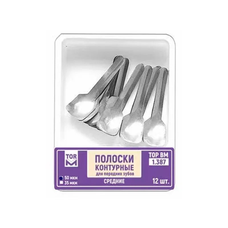 12pcs/30pcs/box Dental Twin-Sided Anterior Matrix Systems for Proximal Restoration Large & Small Sizes for Composite Filling