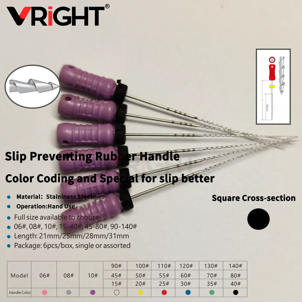 Endodontic Hand File Set (H-Files, Reamers & Spreaders)