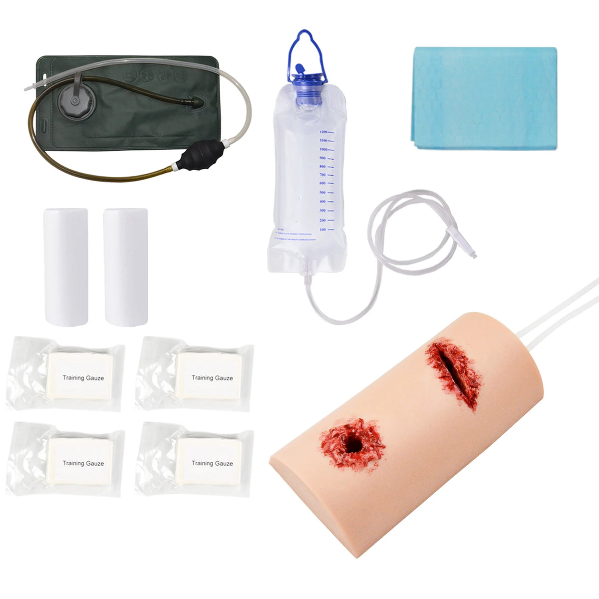 2-in-1 Wound Packing Trainer (Gunshot & Laceration)