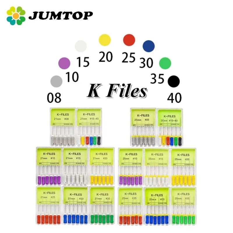 JUMTOP K-Files Endodontic Set (21/25mm)