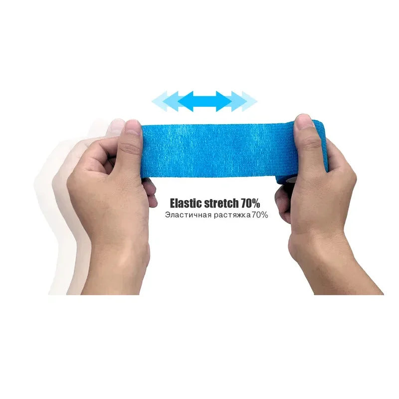 Self-Adhesive Cohesive Bandage Tape (4.8m, Multi-Colour)