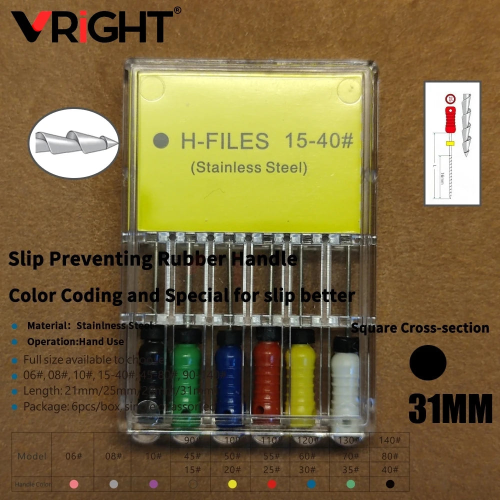 Endodontic Hand File Set (H-Files, Reamers & Spreaders)