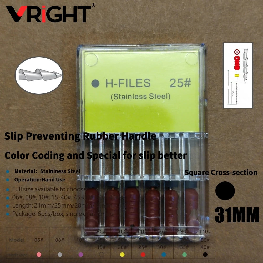 Endodontic Hand File Set (H-Files, Reamers & Spreaders)