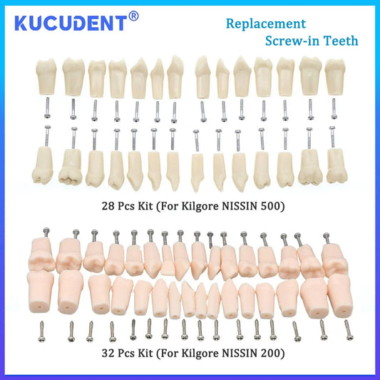 Universal Screw-In Replacement Teeth (NISSIN 200 / 500 Model Fit)