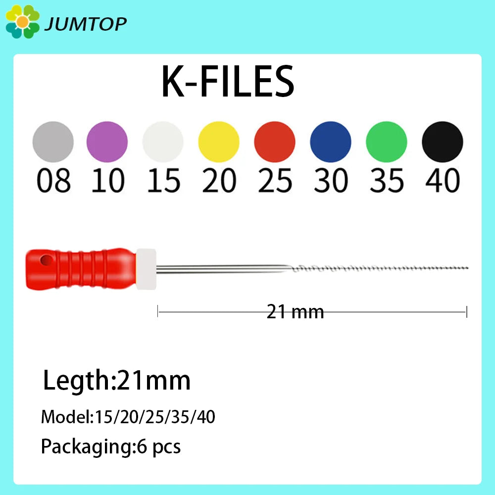 JUMTOP K-Files Endodontic Set (21/25mm)