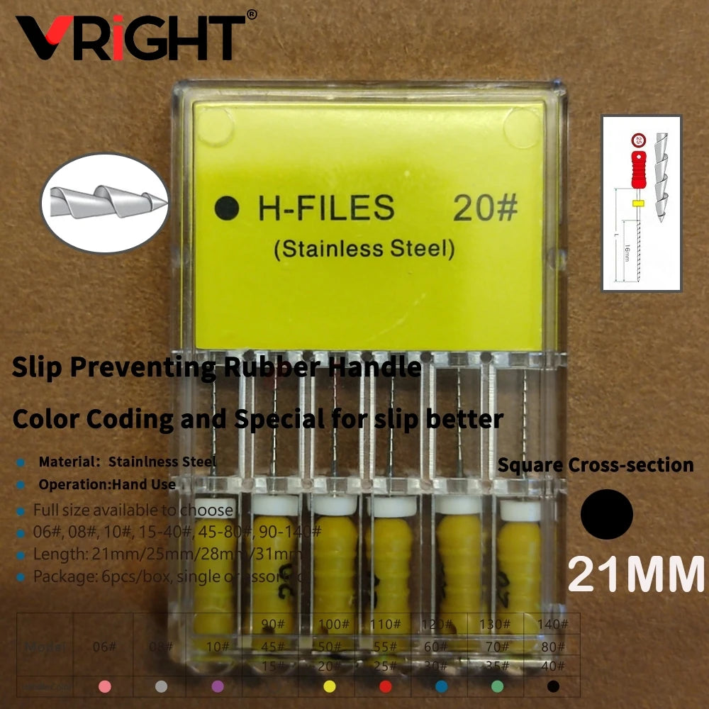 Endodontic Hand File Set (H-Files, Reamers & Spreaders)