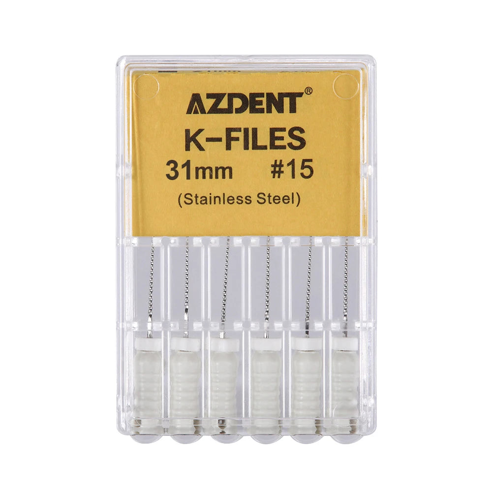 AZDENT K-Files (21/25/31mm, 6-Pack)