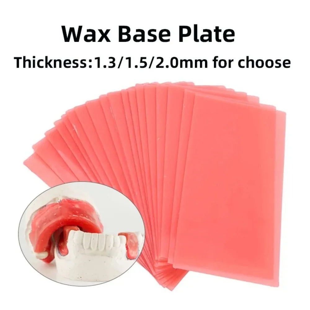 Dental Base Plate Wax Sheets (1.3mm, Red)