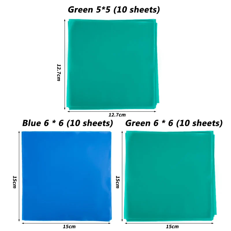 Natural Latex Rubber Dam Sheets (10-Pack)