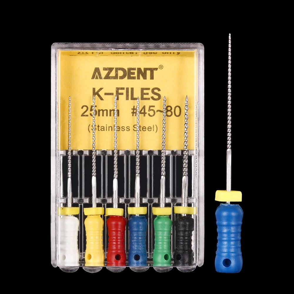 AZDENT K-Files (21/25/31mm, 6-Pack)