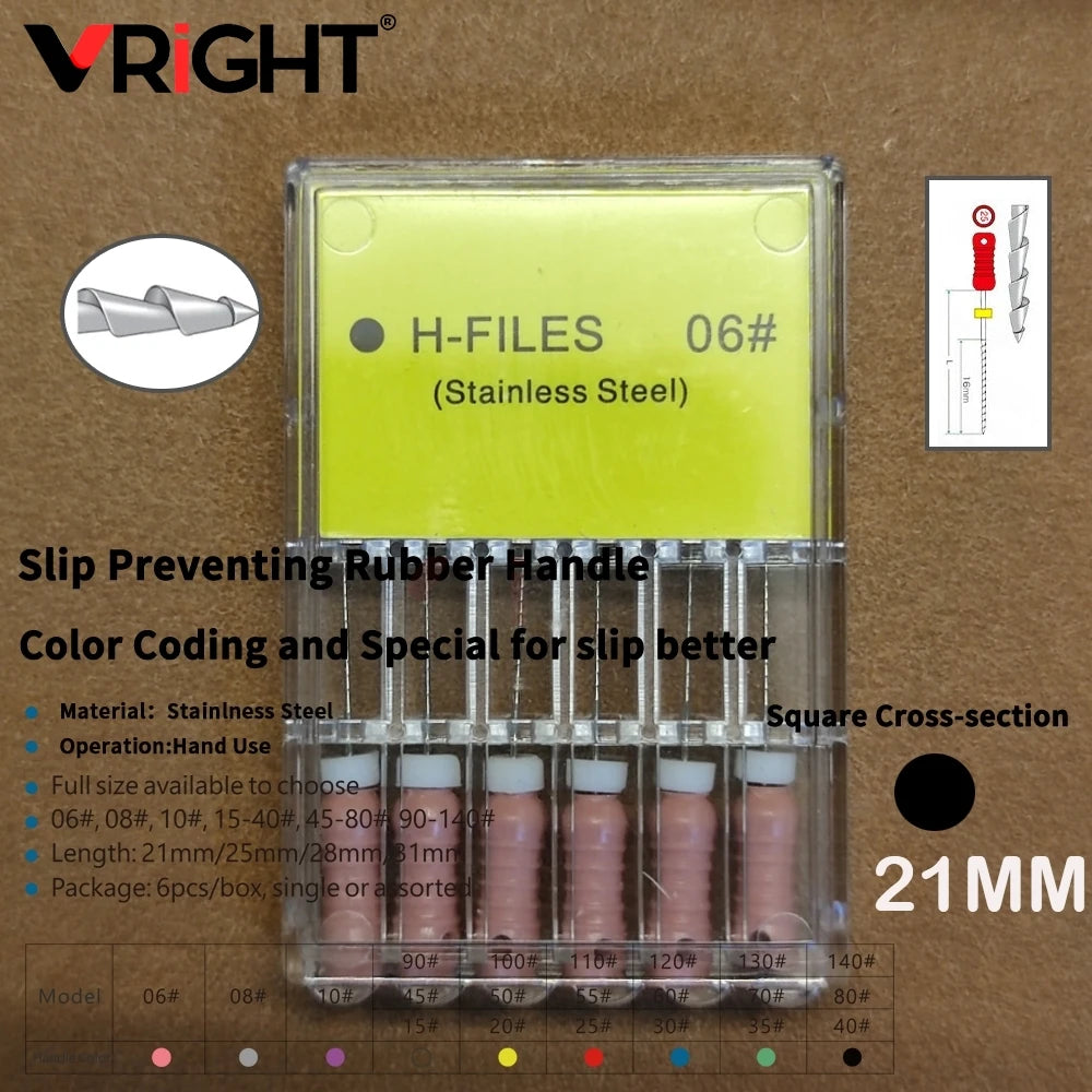 Endodontic Hand File Set (H-Files, Reamers & Spreaders)
