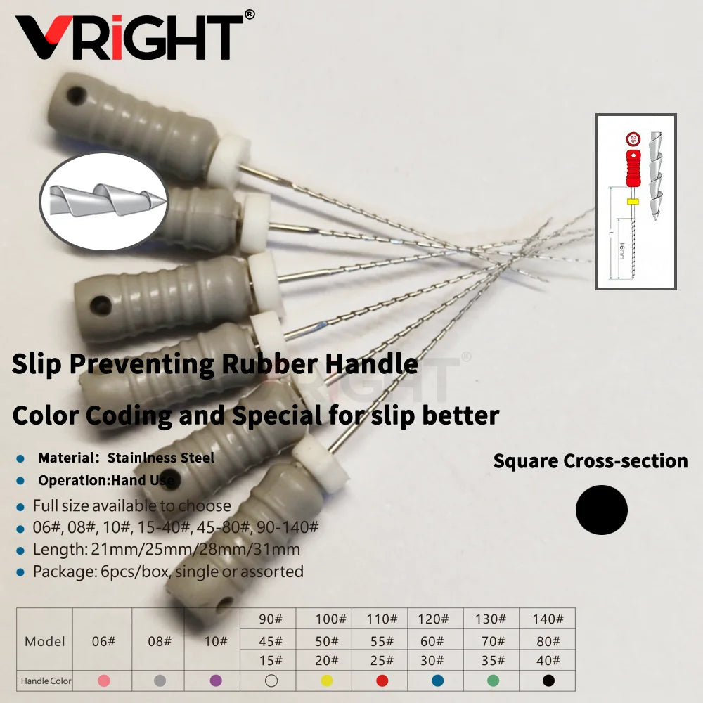 Endodontic Hand File Set (H-Files, Reamers & Spreaders)