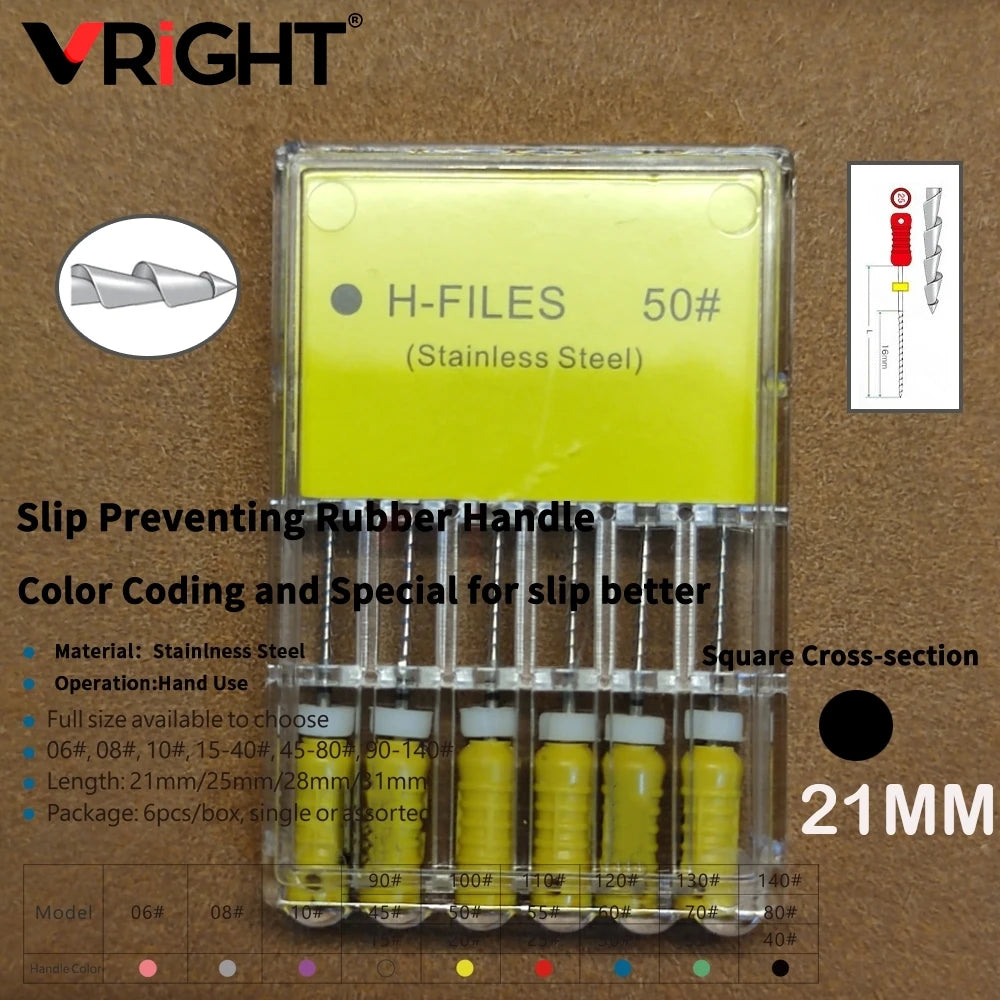 Endodontic Hand File Set (H-Files, Reamers & Spreaders)