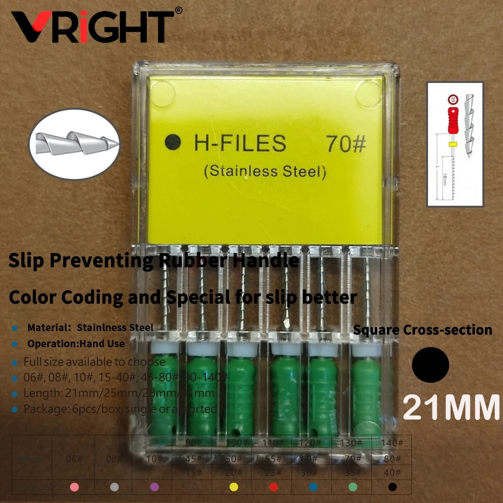 Endodontic Hand File Set (H-Files, Reamers & Spreaders)