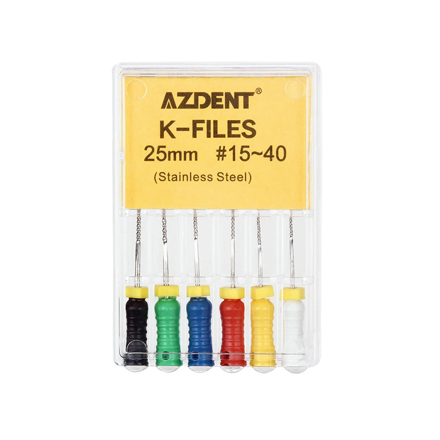 AZDENT K-Files (21/25/31mm, 6-Pack)