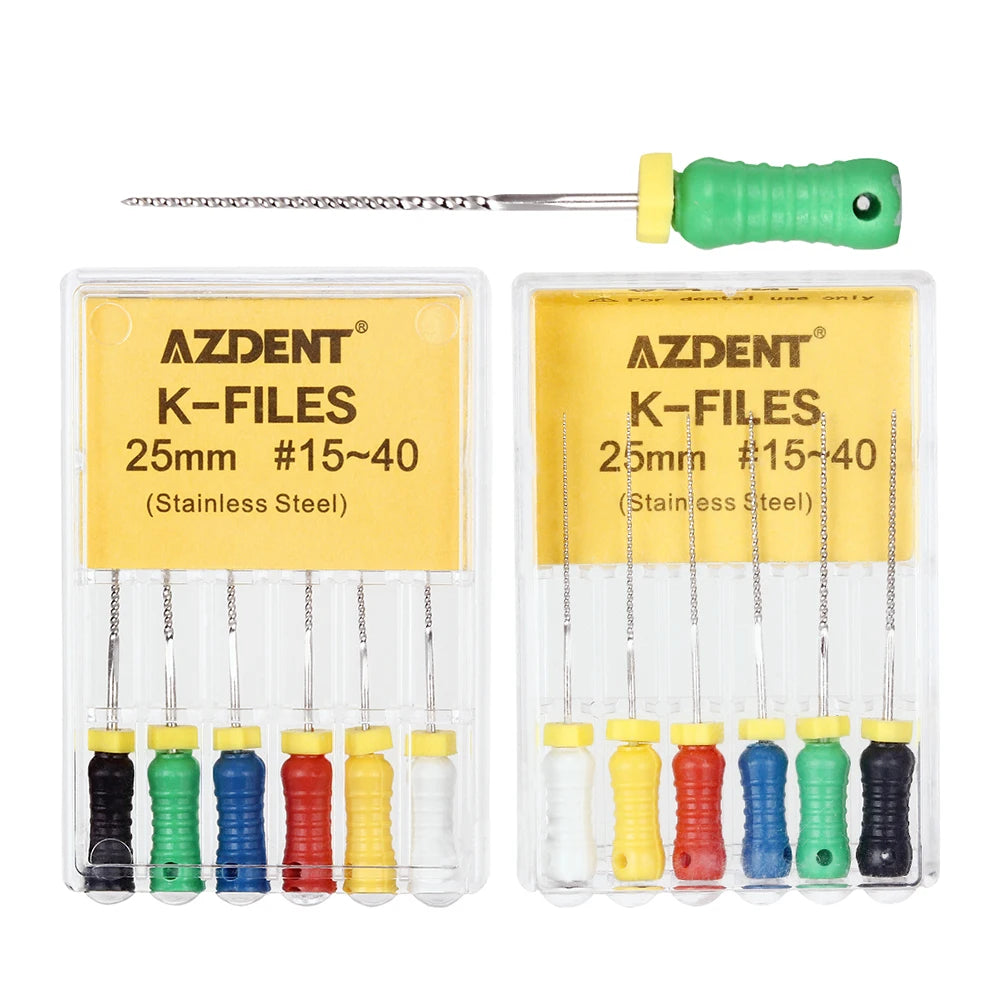 AZDENT K-Files (21/25/31mm, 6-Pack)