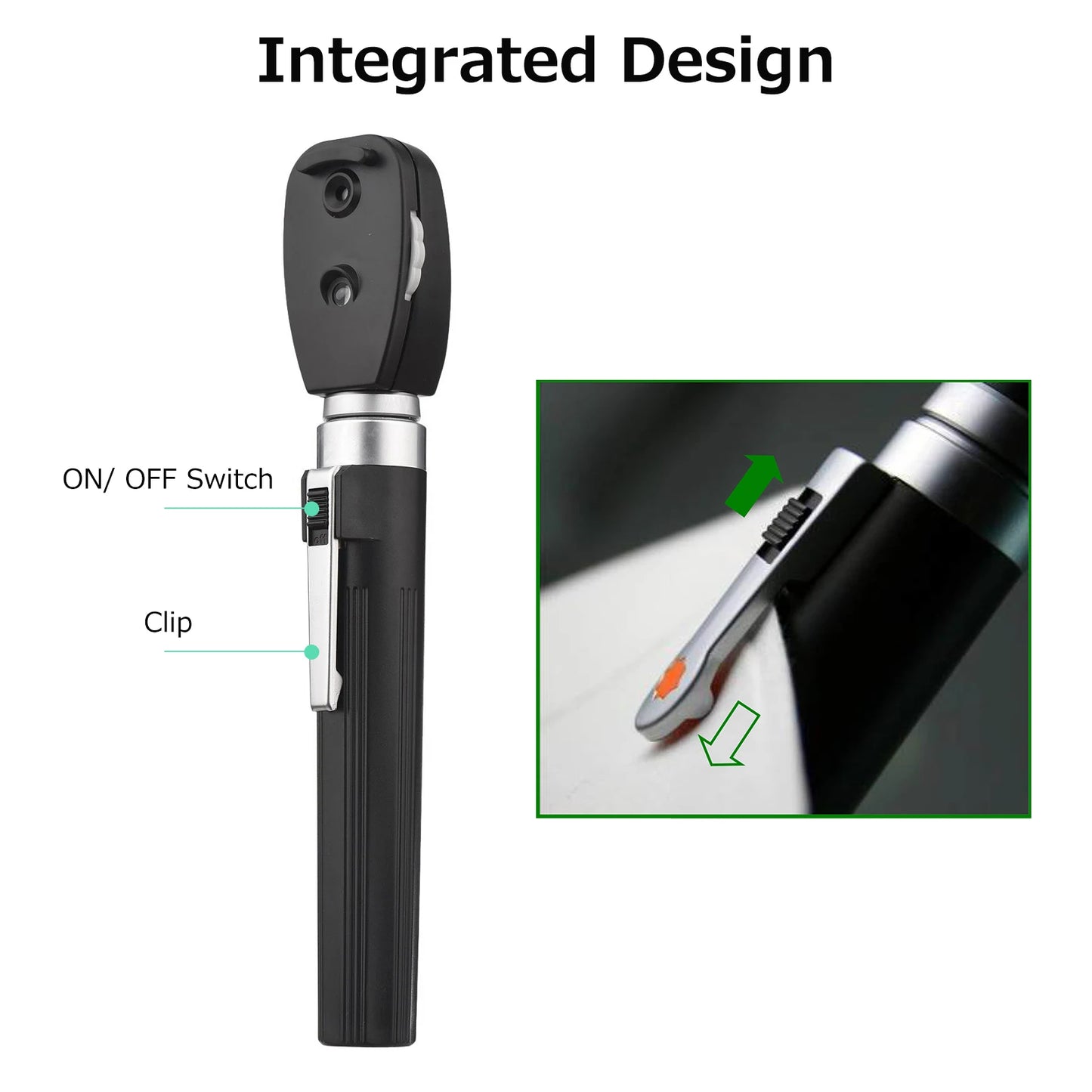 Portable Handheld Direct Ophthalmoscope (5-Aperture Diagnostic Trainer)