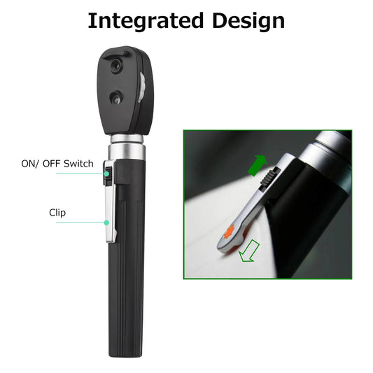 Portable Handheld Direct Ophthalmoscope (5-Aperture Diagnostic Trainer)