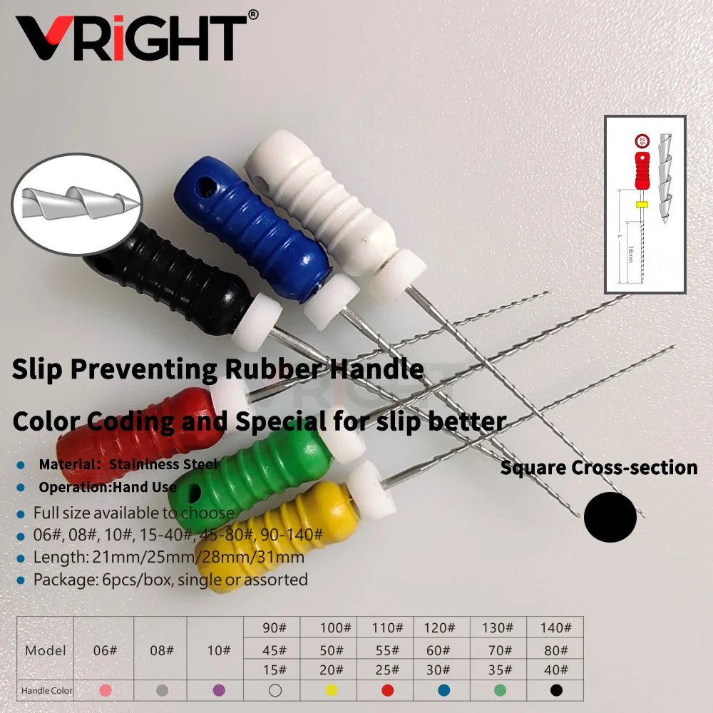 Endodontic Hand File Set (H-Files, Reamers & Spreaders)