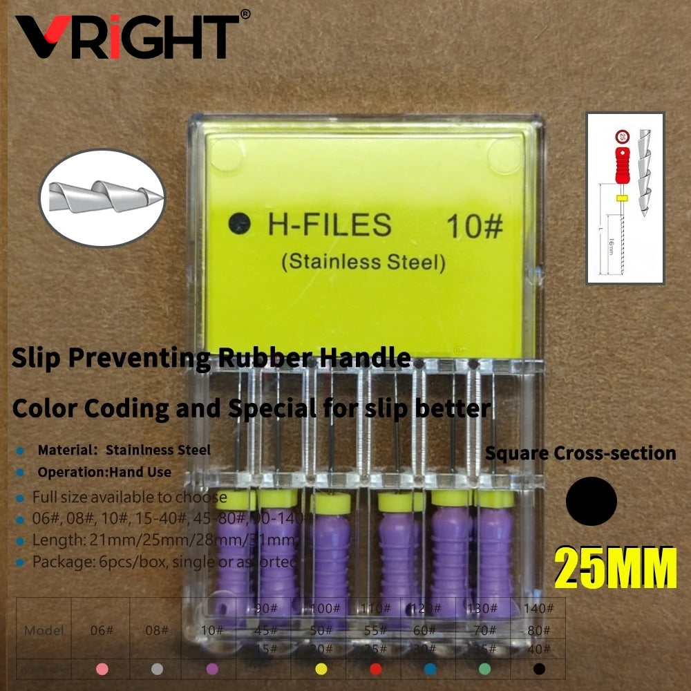 Endodontic Hand File Set (H-Files, Reamers & Spreaders)
