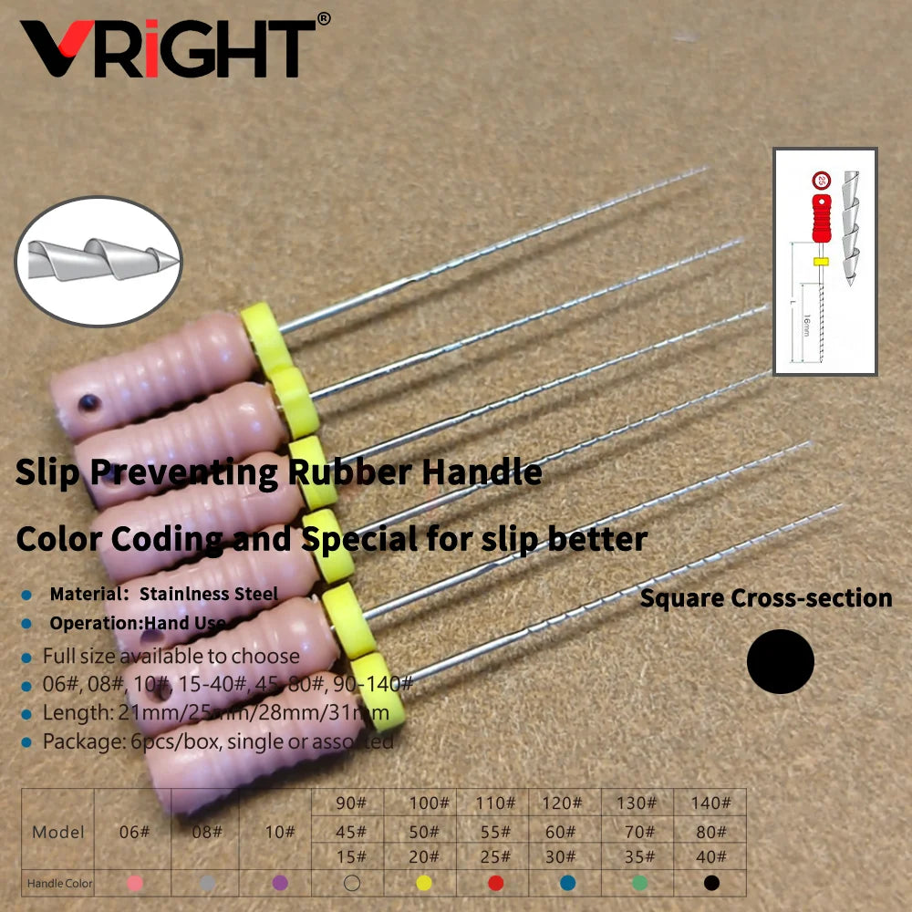 Endodontic Hand File Set (H-Files, Reamers & Spreaders)