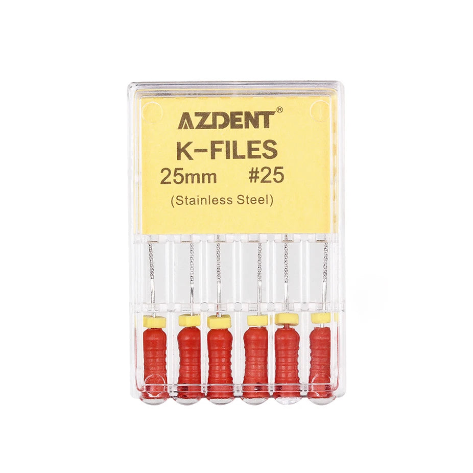 AZDENT K-Files (21/25/31mm, 6-Pack)