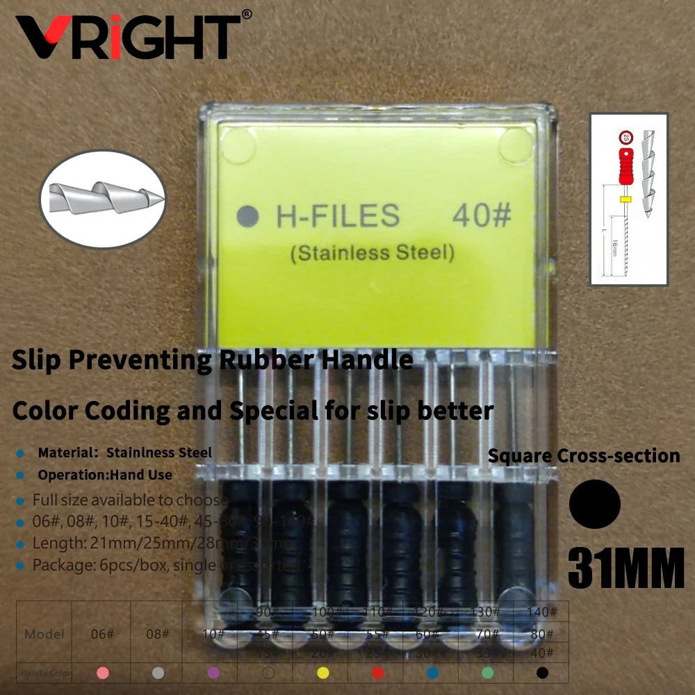 Endodontic Hand File Set (H-Files, Reamers & Spreaders)