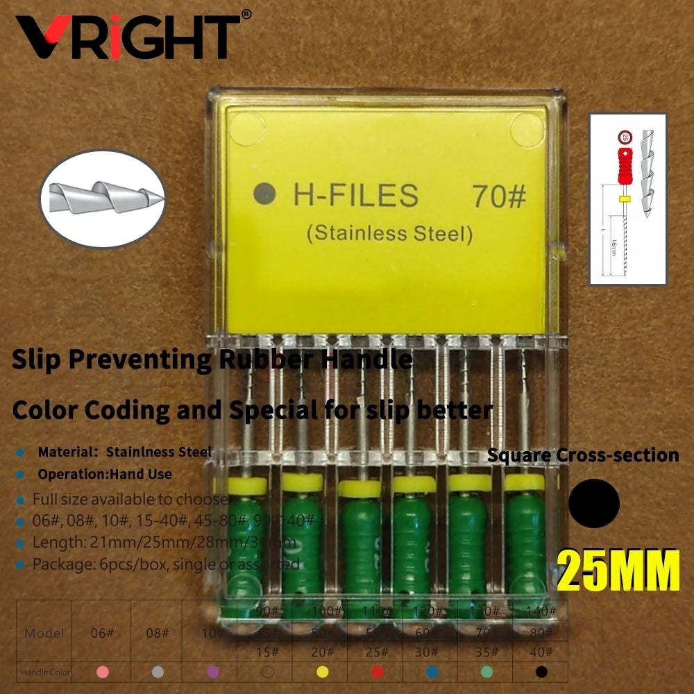 Endodontic Hand File Set (H-Files, Reamers & Spreaders)