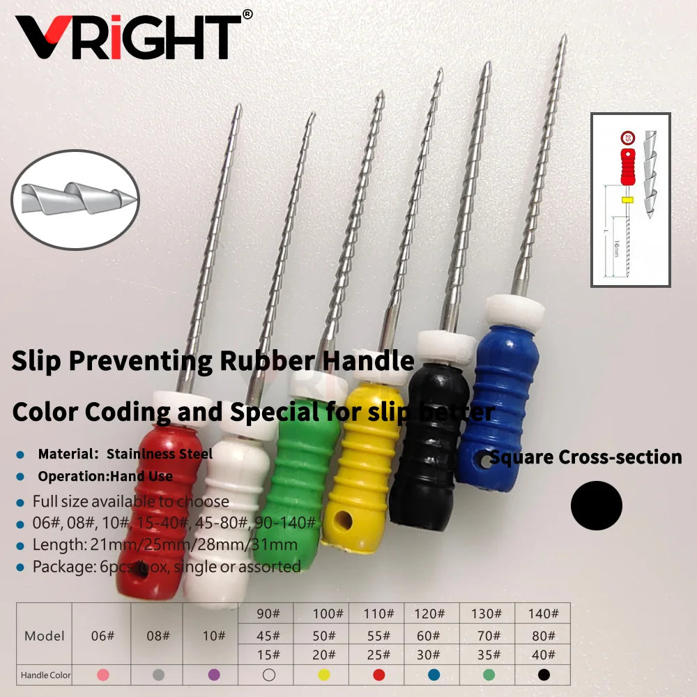 Endodontic Hand File Set (H-Files, Reamers & Spreaders)