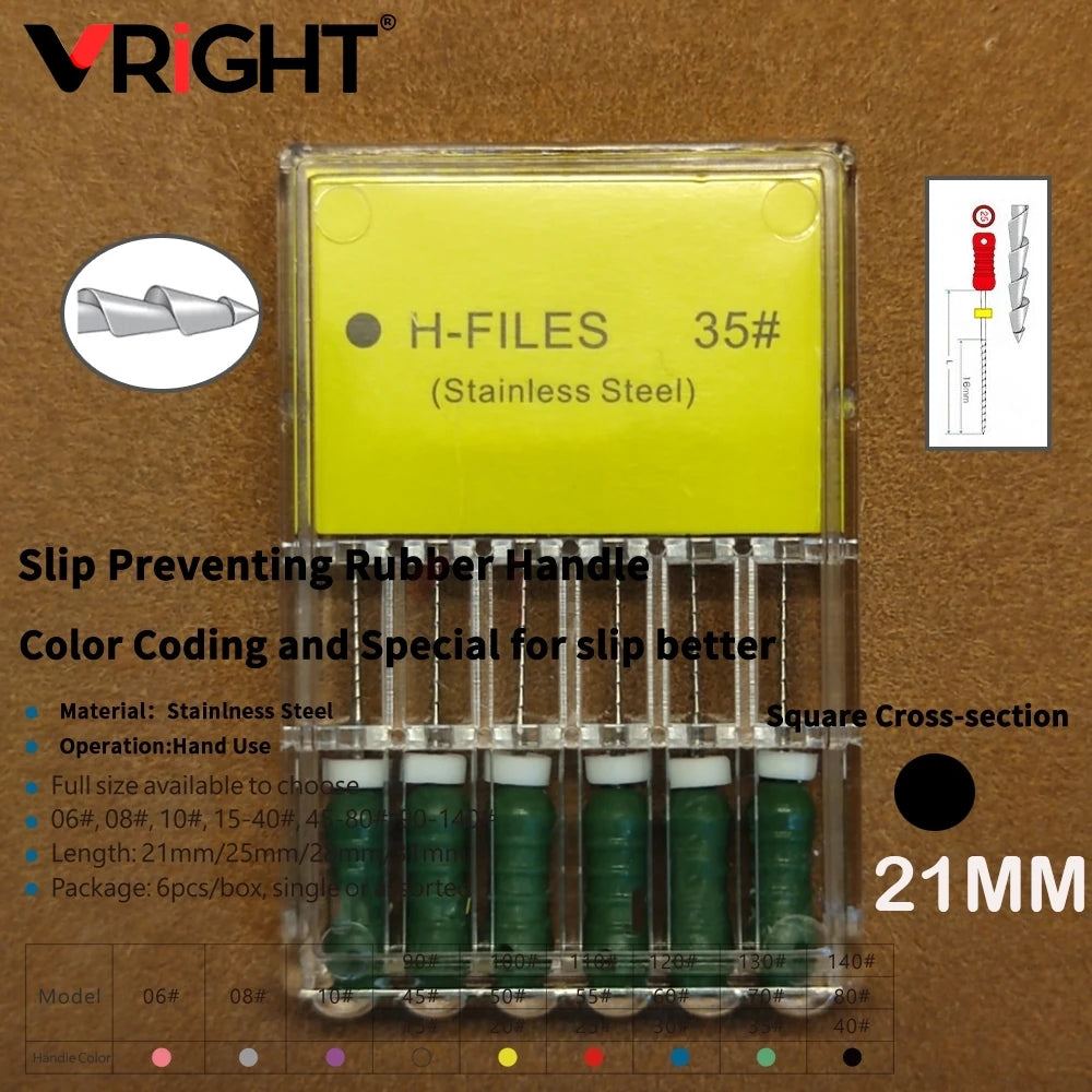 Endodontic Hand File Set (H-Files, Reamers & Spreaders)