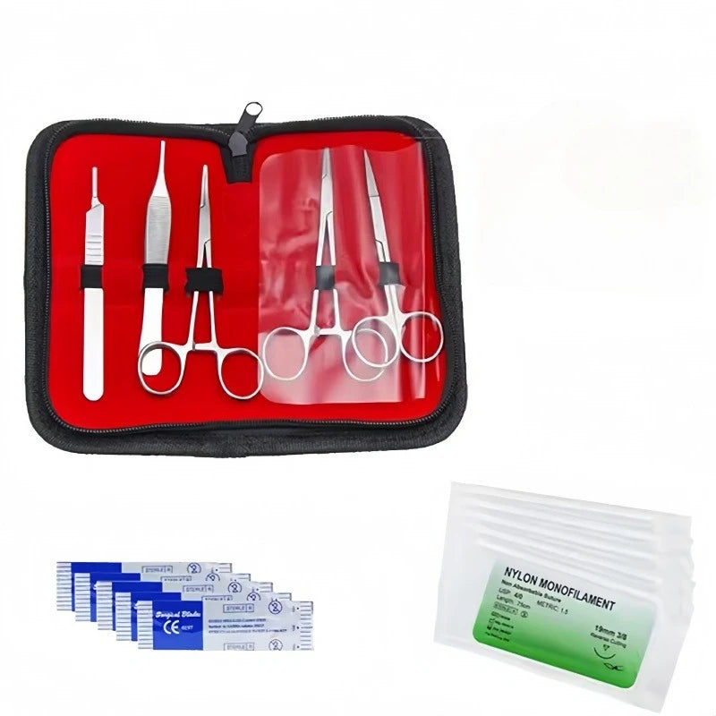 17Pcs/set Skin Suture Kit Surgical Skin Operate Suture Teaching Equipment MedicalStudents Surgical Suture Practice Training Kit