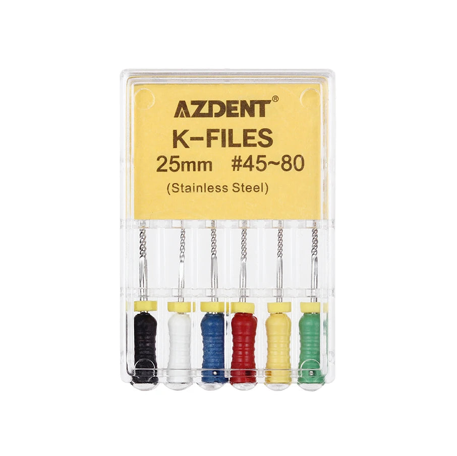 AZDENT K-Files (21/25/31mm, 6-Pack)