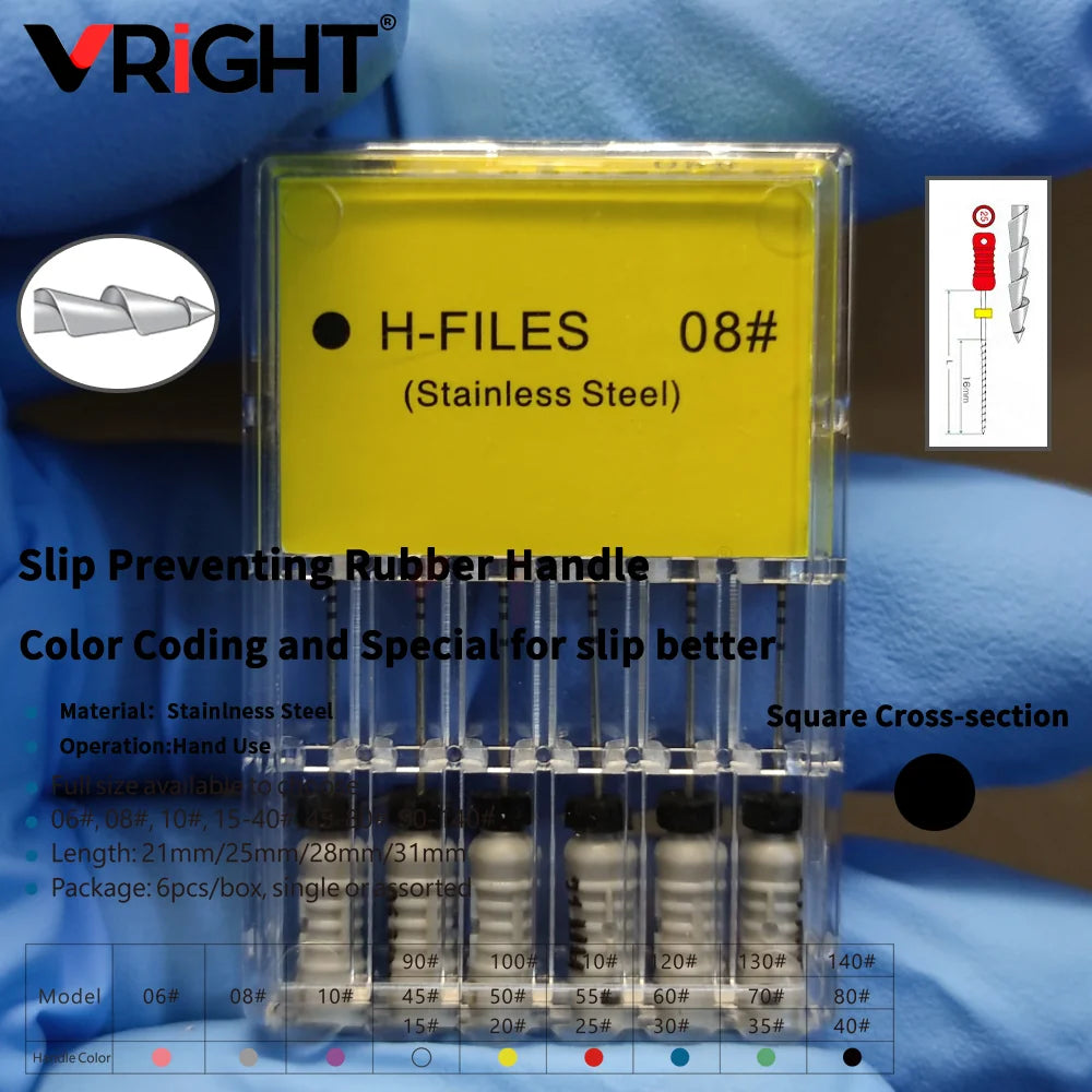 Endodontic Hand File Set (H-Files, Reamers & Spreaders)