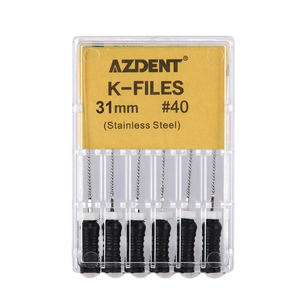 AZDENT K-Files (21/25/31mm, 6-Pack)