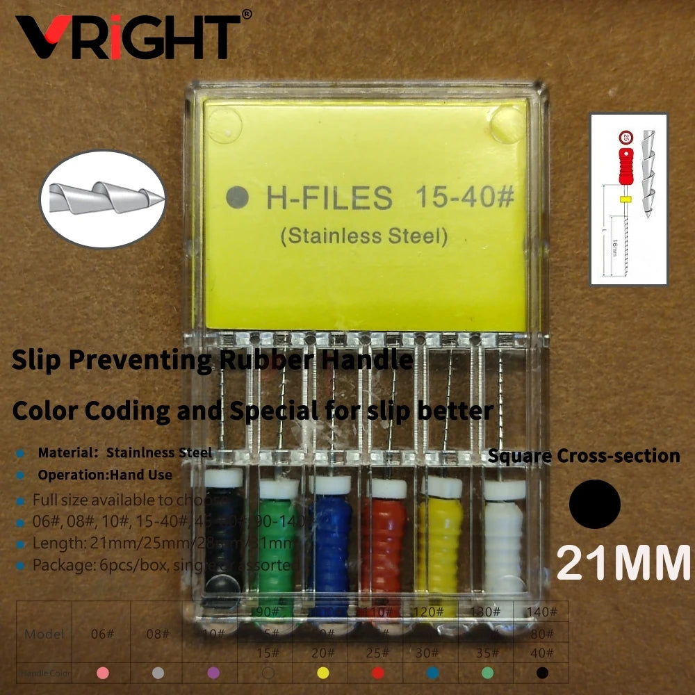 Endodontic Hand File Set (H-Files, Reamers & Spreaders)
