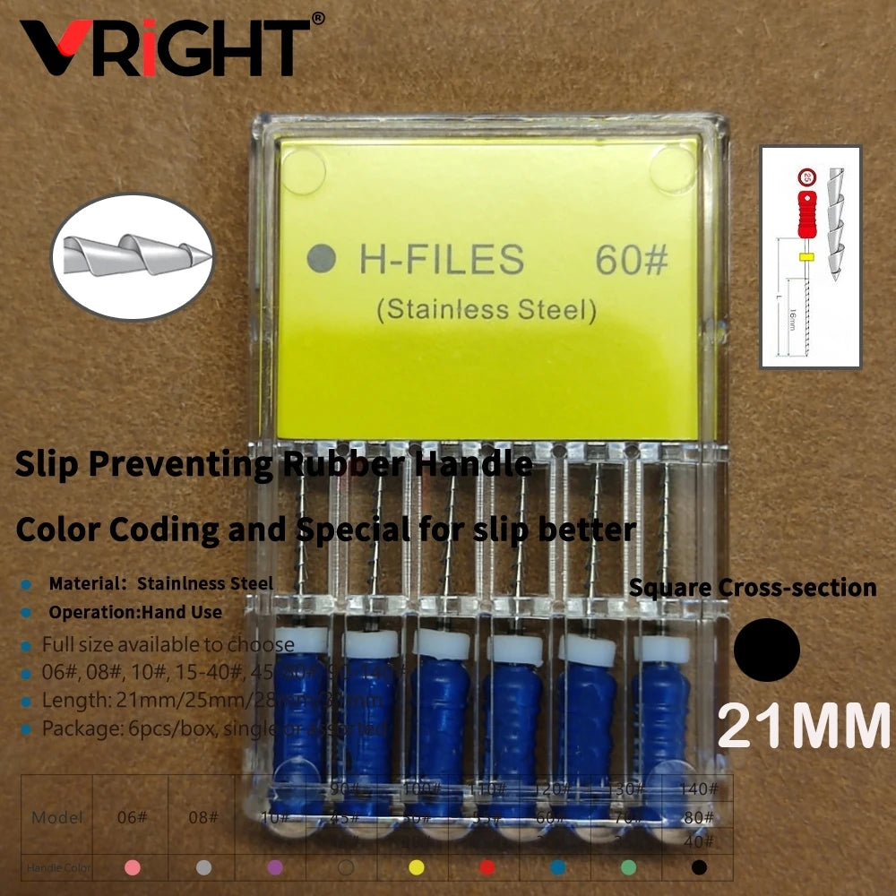 Endodontic Hand File Set (H-Files, Reamers & Spreaders)