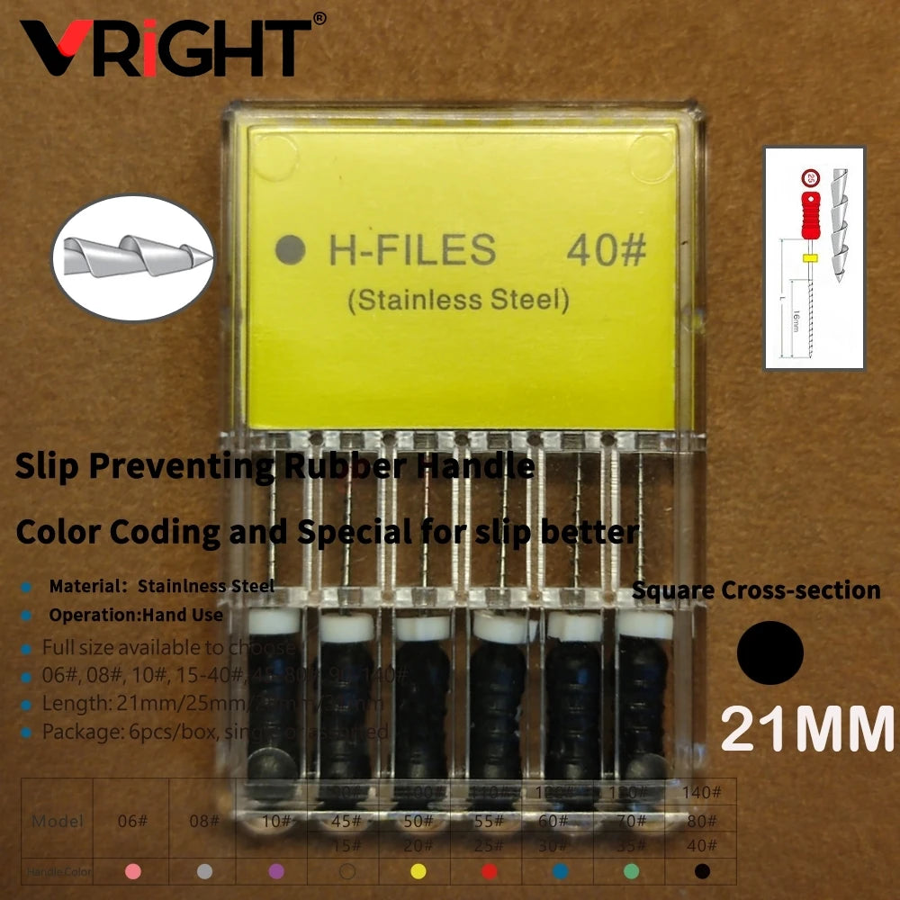 Endodontic Hand File Set (H-Files, Reamers & Spreaders)