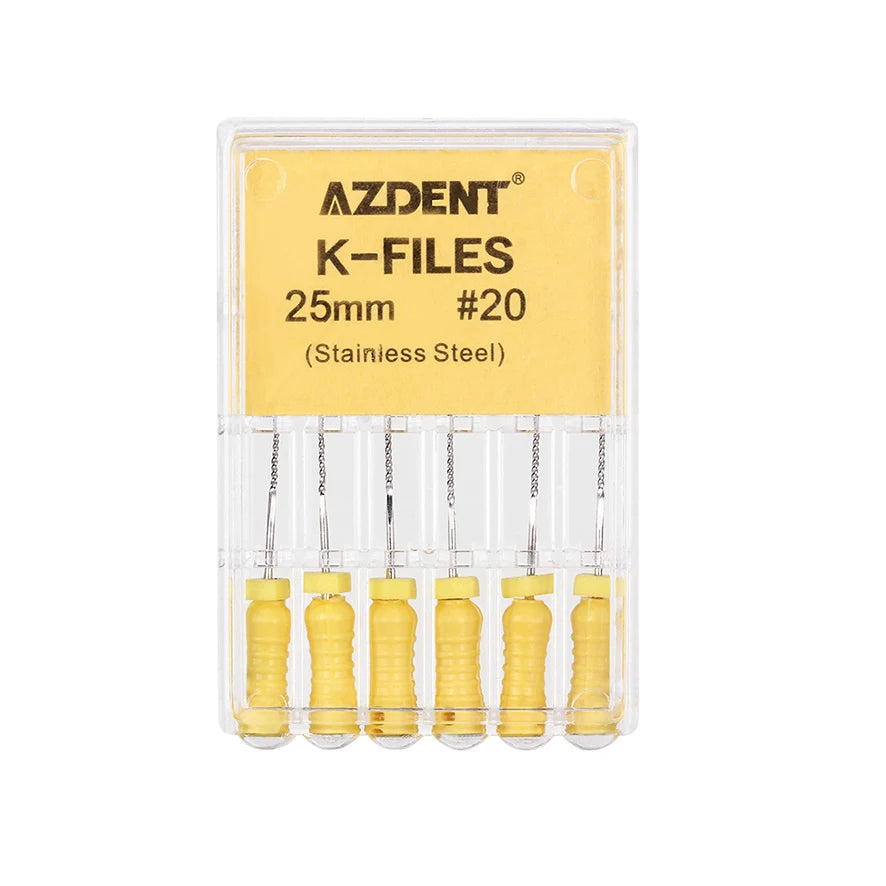AZDENT K-Files (21/25/31mm, 6-Pack)