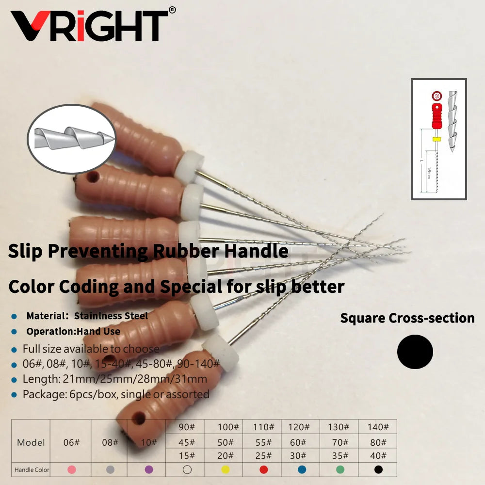 Endodontic Hand File Set (H-Files, Reamers & Spreaders)