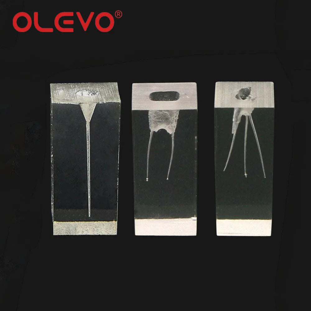 OLEVO Endo Teeth Dental Root Canal Practice Block Study Model RCT Pulp Cavity Training Clear Resin Demo Student Study Teaching