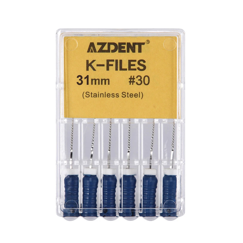 AZDENT K-Files (21/25/31mm, 6-Pack)