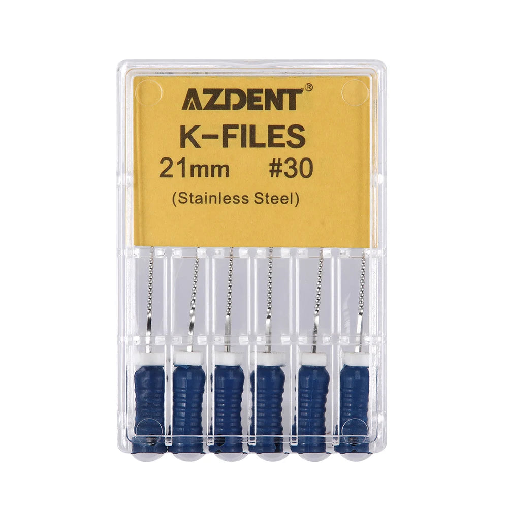AZDENT K-Files (21/25/31mm, 6-Pack)